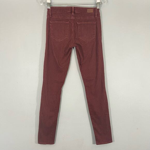 PAIGE Edgemont Mid Rise Skinny Jeans Zip Pockets - Picture 4 of 8